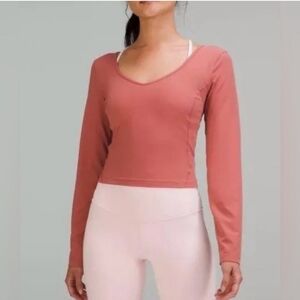 🆕 Lululemon Align™ Long Sleeve Shirt, Brier Rose, W3FHWS, Size 6, NWOT
